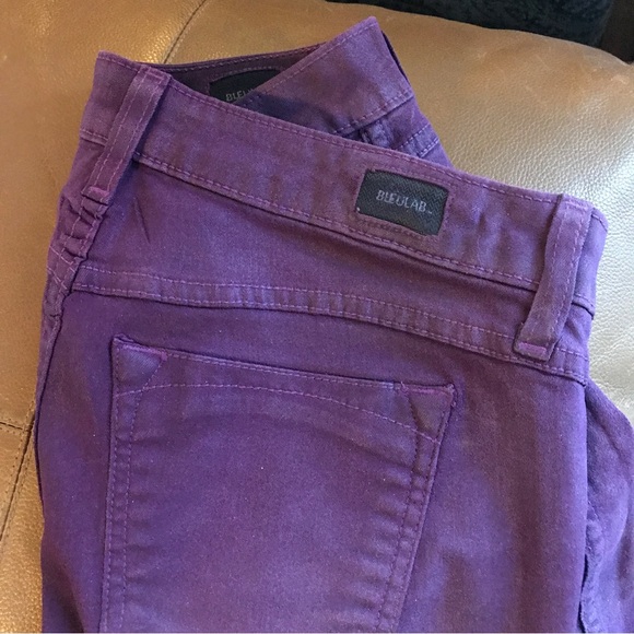 Bleulab Detour Legging - Reversible Low Rise Purple Jeans - Picture 7 of 8
